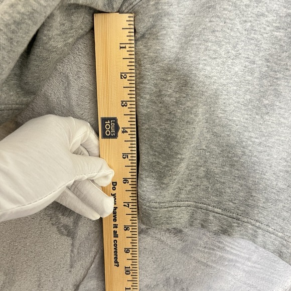 Nike Fleece Shorts Mens XL Light Grey Just Do It Side Check Active Gym Leisure - Picture 9 of 9